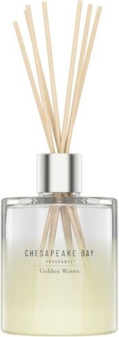 Chesapeake Bay Reed Diffuser 5.7 oz | Marine Drift Scent |Mood Evoking Fragrance |Sea Glass-Inspired Jar | Room filling fragrance made with Essential Oils | Coastal Fragrance for Home Décor or Gifting in Saudi Arabia