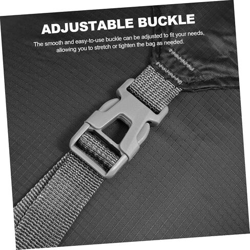 Compression Sack for Sleeping Bags Drawstring Stuff Sack with Adjustable Buckle Durable Polyester Space Saving for Camping and Hiking Supplies Black in Saudi Arabia