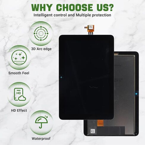 New LCD Display Replacement for Tablet HD7 12th Gen 2022 P8AT8Z Touch Screen Digitizer Assembly Replacement with Upgraded Repair Tools Kit-Black in Saudi Arabia