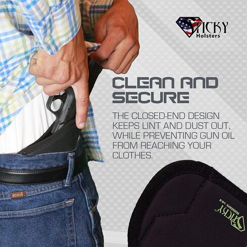 Sticky Holsters Concealment Holsters for Men and Women - LG-2 Large - Fits Medium Glocks, Ruger SR9, and Similar up to 4.2" Barrel - Suitable for Left and Right-Hand Draw; IWB or Pocket Carry in Saudi Arabia