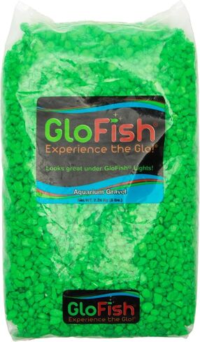 GloFish Aquarium Gravel, Pink/Green/Blue Mix, Complements Tanks, 5 Pounds in Kuwait