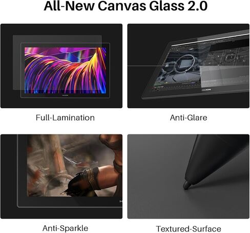 تابلت الرسم HUION KAMVAS Pro 27 بدقة 4K UHD مع حزمة شاشة وقلم HUION Slim PW600S in Kuwait