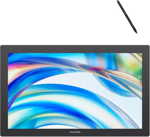 HUION KAMVAS Pro 24 (Gen 3) تابلت رسم يعمل باللمس مع حزمة شاشة مع قلم HUION Slim PW600S in Kuwait