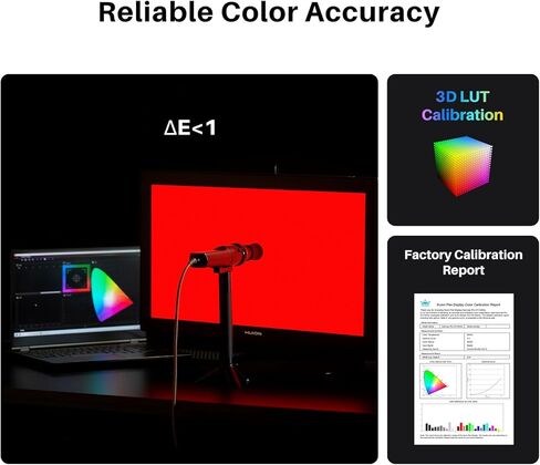تابلت الرسم HUION KAMVAS Pro 27 (144 هرتز) 4K UHD مع حزمة شاشة مع قلم HUION Slim PW600S in Kuwait