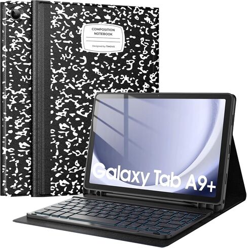 TiMOVO Keyboard Case for Samsung Galaxy Tab A11 Plus/A11+ 2026, Wireless Magnetic Detachable Keyboard with LED Backlight, Black in Kuwait