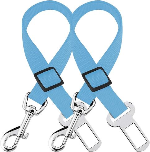 SunGrow Dog Seat Belt for Car, Adjustable Nylon Pet Seatbelt, Supports All Cars, Seatbelt for Dogs in Car, Dog Car Leash Seat Belt, Cats and Ferrets Seat Belt Harnesses in Kuwait