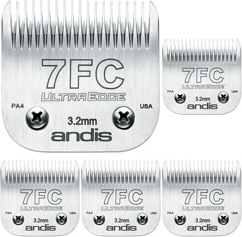 Andis 64121 Carbon-Infused Steel UltraEdge Dog Clipper Blade, Size-7FC, 1/8-Inch Cut Length in Saudi Arabia