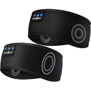 MUSICOZY Sleep Headphones Bluetooth Headband, Sleep Mask with Bluetooth Sleep Headphones, Sports Sleeping Headphones Sleep Earbuds with Ultra-Thin HD Stereo Speakers for Travel Workout, 2 Packs in Kuwait