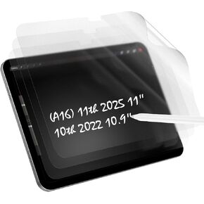 WD&CD 3 Pack Screen Protector Compatible with IPad 11 (A16) 2025 / Ipad 10 2022 10.9 Inch, Soft Clear PET Paper Ultra Film High Definition Write and Draw Like on Paper in Saudi Arabia