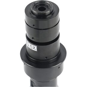 Electron Microscopes 180/300x C Mount Optical Lens CCD CMOS Industrial Optical Microscope Coaxial Light Adults PCB Soldering Outside Use (Black 300X) in Kuwait