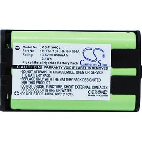 3.6V 850mAh HHR-P104A Type 29 HHR-P104 P104A/1B Battery Replacement is KX-TG2313F KX-TGA549S KX-TG6500B KX-TG5561 KX-TG5431W KX-FGP379 KX-TGA650 KX-TG5055 KX-TGA560 KX-TG5671 in Saudi Arabia