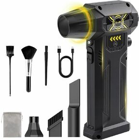 Cordless Electric Air Duster, 150000 RPM Rechargeable Compressed Air Blower for PC, Keyboard & Car Cleaning, Adjustable Speed with LED Light (FE-J35) in Saudi Arabia