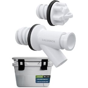 Replacement Cooler Drain Plug for Yeti Tundra and RTIC Coolers, 2PC Set Includes Push-Button Drink Spigot and Stopper Cap in Kuwait