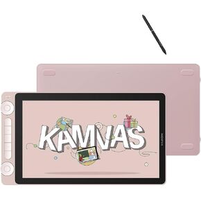 تابلت الرسم HUION Kamvas 13 (Gen 3) باللون الوردي مع حزمة شاشة مع قلم HUION Slim PW600S in Saudi Arabia