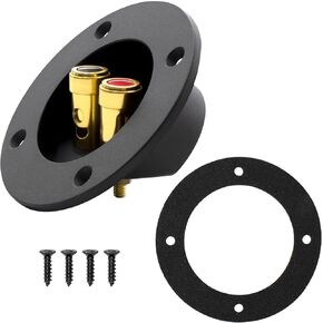 Makerele 2-Way Spring Loaded Speaker Box Terminal Cup 3 Inch(4 Pcs) | Subwoofer Box Terminal, Secure Passive Speaker Wire Connector for Car Audio/Home Theater DIY in Kuwait