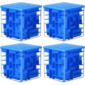4 Pcs Money Box for Cash Gift Stocking Stuffers Plastic Cash Money Maze Puzzle Box for Adults Christmas Birthday Party Favors (Red) in Saudi Arabia