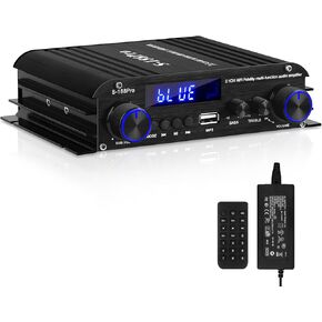 S-188Pro Bluetooth Amplifiers RMS 50WX2+60W Stereo Audio Amp Receivers for Home Speaker 2.1 Channel Max 600W Output Mini Power Amplifier w/FM Radio, Echo, MIC, USB, SD Input for Home Audio in Kuwait