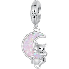 NINGAN Heart Series Beaded Love Pendant 925 Sterling Silver Wrapped Love Crown Castle Angel Charm Fit Women's Bracelet Necklace Valentine's Day Jewelry Gift for Couple Women Wife Girlfriend in Kuwait