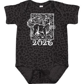 inktastic 2026 Chinese New Year Horse Baby Bodysuit in Kuwait