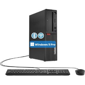 كمبيوتر مكتبي Lenovo ThinkCentre M720S SFF، معالج Intel Core الجيل الثامن 3.1 جيجا هرتز، ذاكرة الوصول العشوائي 8 جيجا، 256 جيجا SSD، لوحة مفاتيح وماوس سلكية، VGA، DisplayPort، Windows 11 Pro (متجدد) in Kuwait