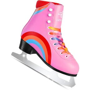 LEVYTEMP أحذية تزلج على الجليد للسيدات/الفتيات - أحذية تزلج على الجليد للشباب مع توسيع الحجم - مريحة ومتينة وآمنة للاستخدام الداخلي والخارجي مقاس 5 6 7 8 9 10 in Kuwait