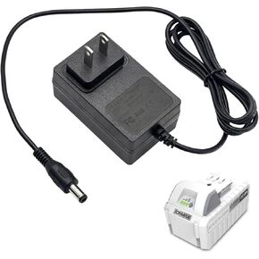 شاحن محول سريع 24 فولت لبطارية ليثيوم أيون Snow Joe&Sun Joe 24 فولت، 24VCHRG-QC iON+ شاحن لنماذج بطاريات سلسلة iBAT24 و24BAT، iBAT24-LT، iBAT24-XR، 24VBAT-LTE، 24VBAT-XR سلك إمداد الطاقة PSU in Kuwait