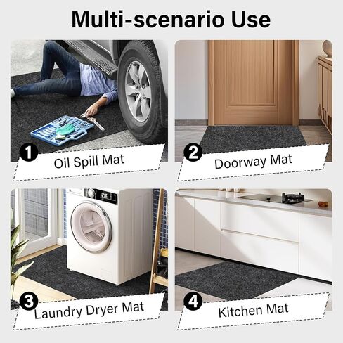 حصيرة أرضية مرآب 7'9 × 18 بوصة ساتان تم ترقيتها الملمس غير القابل للانزلاق. in Kuwait