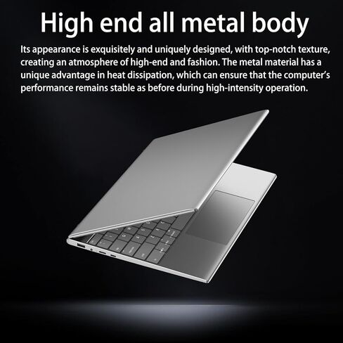 13.5-inch portable touchscreen laptop computer,16GB RAM,512GB SSD,3K (3000×2000) IPS,Celeron N95 processor up to 3.4 GHz,10000mAh battery,backlit keyboard,fingerprint unlocking,Win 11 Pro,slim laptops in Saudi Arabia