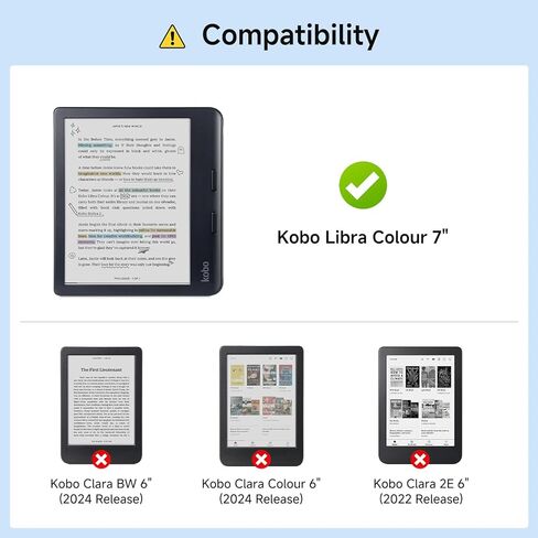 Case for Kobo Libra Colour eReader 7", Crystal Clear Cover with Reinforced Corners & Anti-Yellowing | Lightweight TPU Shell for Scratch & Shock Protection | Showcase Your Style (Plaid Dachshund) in Kuwait