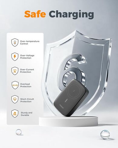 Wireless Charging Station for Multiple Device PD 65W USB C, TESSAN 6 in 1 Magnetic Wireless Charger Station, 5 Ft USB Charging Block Compatible with iPhone, Android Phone, Tablet, Laptop, Home Office in Saudi Arabia