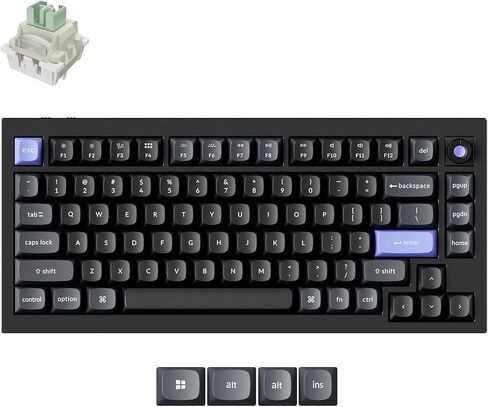 لوحة مفاتيح سلكية بمفتاح مغناطيسي Keychron Q1 HE 8K، مشغل نقطة تشغيل قابل للتعديل، تطبيق ويب، جسم معدني كامل مع أغطية مفاتيح PBT، مفتاح مغناطيسي ليموني سريع للغاية وقابل للتبديل السريع لنظام التشغيل Mac Windows Linux in Kuwait