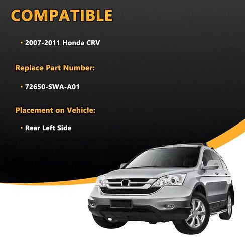 4 قطعة استبدال مشغل قفل الباب الأمامي والخلفي الأيسر والأيمن لـ 2007-2011 Honda CRV استبدال #72610-SWA-A01 72650-SWA-A01 in Kuwait
