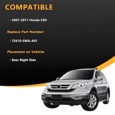 4 قطعة استبدال مشغل قفل الباب الأمامي والخلفي الأيسر والأيمن لـ 2007-2011 Honda CRV استبدال #72610-SWA-A01 72650-SWA-A01 in Kuwait
