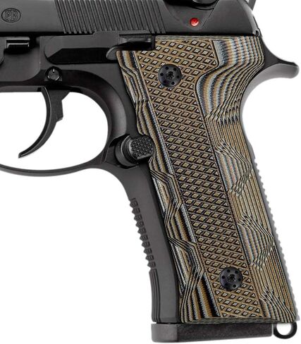 مقابض يد رائعة G10 لـ Beretta Vertec، M9A3، 92X Centurion، تتضمن براغي سوداء مخصصة، نسيج حديدي عدواني معتدل، 0.28 بوصة، 4 ألوان لتناسب اختيارك in Saudi Arabia