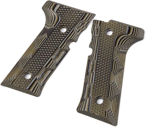 مقابض يد رائعة G10 لـ Beretta Vertec، M9A3، 92X Centurion، تتضمن براغي سوداء مخصصة، نسيج حديدي عدواني معتدل، 0.28 بوصة، 4 ألوان لتناسب اختيارك in Saudi Arabia