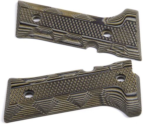 مقابض يد رائعة G10 لـ Beretta Vertec، M9A3، 92X Centurion، تتضمن براغي سوداء مخصصة، نسيج حديدي عدواني معتدل، 0.28 بوصة، 4 ألوان لتناسب اختيارك in Saudi Arabia