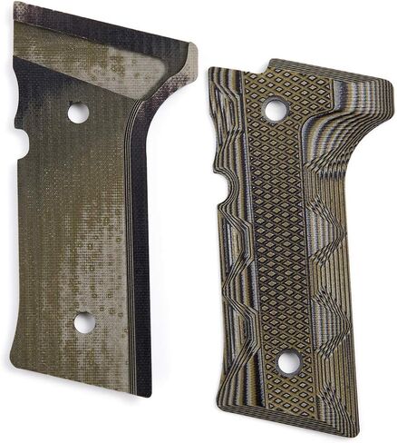 مقابض يد رائعة G10 لـ Beretta Vertec، M9A3، 92X Centurion، تتضمن براغي سوداء مخصصة، نسيج حديدي عدواني معتدل، 0.28 بوصة، 4 ألوان لتناسب اختيارك in Saudi Arabia