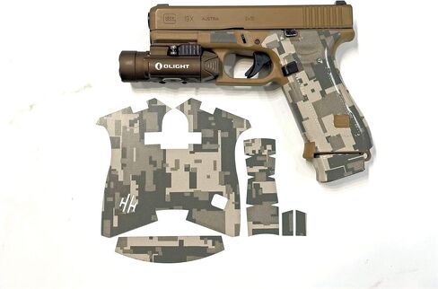 Handleitgrips Desert Tan التمويه الفينيل قبضة الشريط التفاف لغلوك 19x in Kuwait