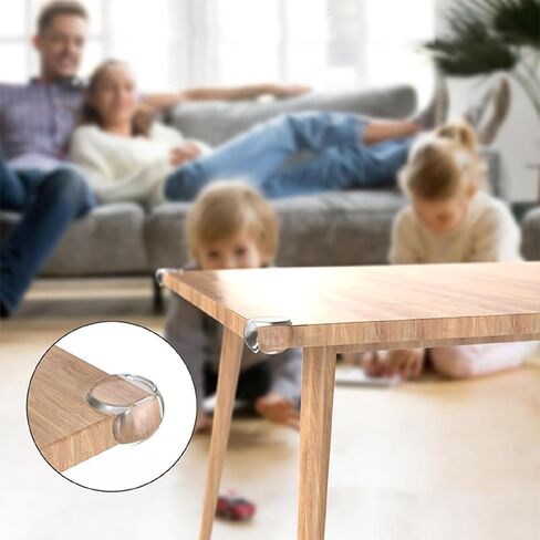 12 Pack Corner Protector for Baby, Furniture Corner Guard, Protectors Guards & Edge Safety Bumpers - Clear & Transparent in Saudi Arabia