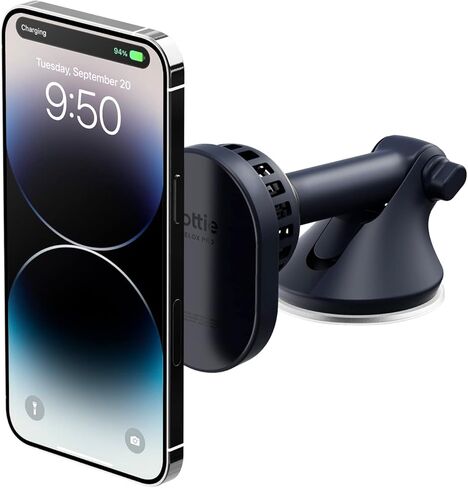 iOttie Velox Pro MagSafe Compatible Dash & Windshield Car Mount with Wireless Charging & CryoFlow™ Cooling Compatible with MagSafe Phones Including iPhone 12/13/14/15/16 Series (Car Charger Included) in Saudi Arabia