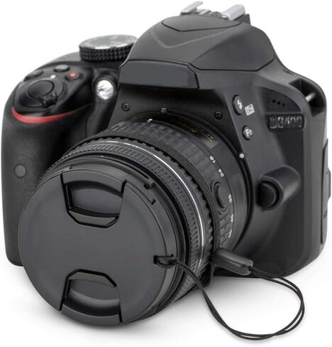 JJC ALC-SH153 Bayonet Reversible Lens Hood + 2-Pack 55mm Front Lens Cap Cover for Sony E 18-135mm f/3.5-5.6 OSS Lens in Saudi Arabia