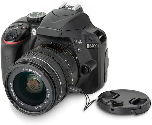 JJC ALC-SH153 Bayonet Reversible Lens Hood + 2-Pack 55mm Front Lens Cap Cover for Sony E 18-135mm f/3.5-5.6 OSS Lens in Saudi Arabia
