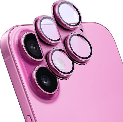 عبوتان من واقي عدسة الكاميرا لهاتف iPhone 17 Pro، غطاء شاشة كاميرا خلفية من الزجاج المقوى المعدني AR، مضاد للخدش، امتصاص قوي، صديق للحافظة، سهل التركيب - فضي in Kuwait