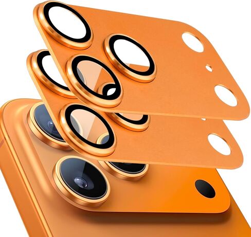 عبوتان من واقي عدسة الكاميرا لهاتف iPhone 17 Pro، غطاء شاشة كاميرا خلفية من الزجاج المقوى المعدني AR، مضاد للخدش، امتصاص قوي، صديق للحافظة، سهل التركيب - فضي in Kuwait