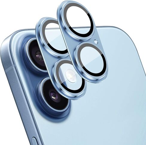 عبوتان من واقي عدسة الكاميرا لهاتف iPhone 17 Pro، غطاء شاشة كاميرا خلفية من الزجاج المقوى المعدني AR، مضاد للخدش، امتصاص قوي، صديق للحافظة، سهل التركيب - فضي in Kuwait