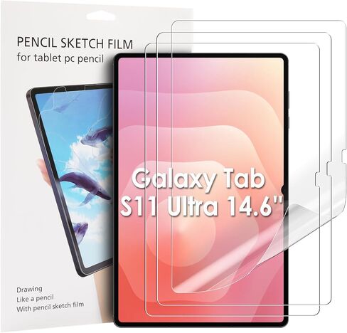 WD&CD 3 Pack Screen Protector Compatible with Samsung Galaxy Tab S11 Ultra 14.6" /S10 Ultra/ S9 Ultra/ S8 Ultra, Soft clear Screen Protector Anti-Fingerprint in Saudi Arabia