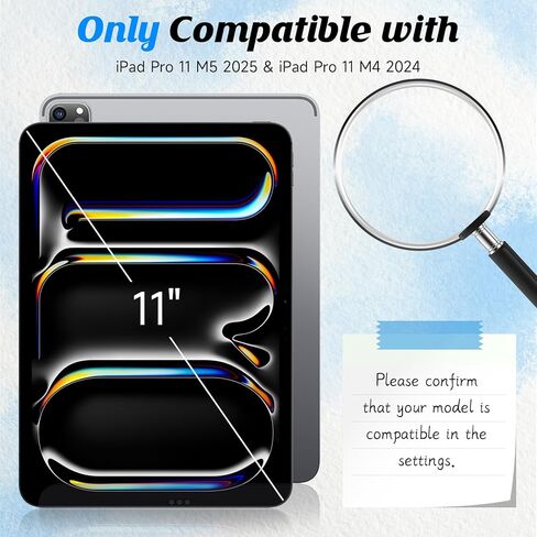 YWXTW 2 Pack Paper-Feel Screen Protector for iPad Pro 11 Inch (M5/M4) 2025/2024 + Replacement Tips for Apple Pencil, Anti-Glare Matte Film with Easy Installation Tray, Write and Draw Like on Paper in Saudi Arabia