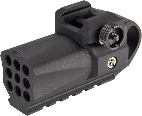GoldenBall x HFC Compact Picatinny Rail Mounted Shower Airsoft Launcher - Black in Saudi Arabia