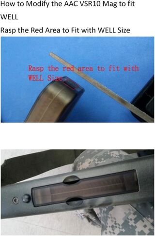 B01-023 VSR10 50 Rounds Magazine for Tokyo Marui VSR-10 Well MB02 MB03 Airsoft Gun Made in Taiwan in Saudi Arabia