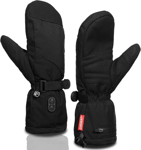 CUEHEAT Heated Gloves, Palm & Back Double Heating, Winter Outdoor Windproof Warm Thick Gloves, Battery-Powered Hand Warmer in Saudi Arabia